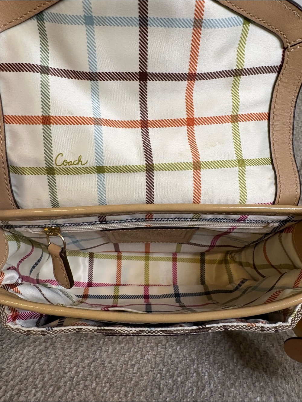 Coach Y2K Bleecker Crossbody Bag with Tattersall Lining - Picture 5 of 7
